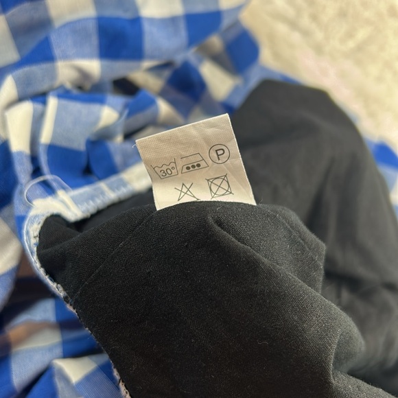 Dirndl.com blue checkered heart corset Octoberfest folk dirndl dress, 34 small - Picture 8 of 8